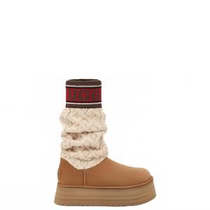 NEW UGG women's classic sweater letter in chestnut